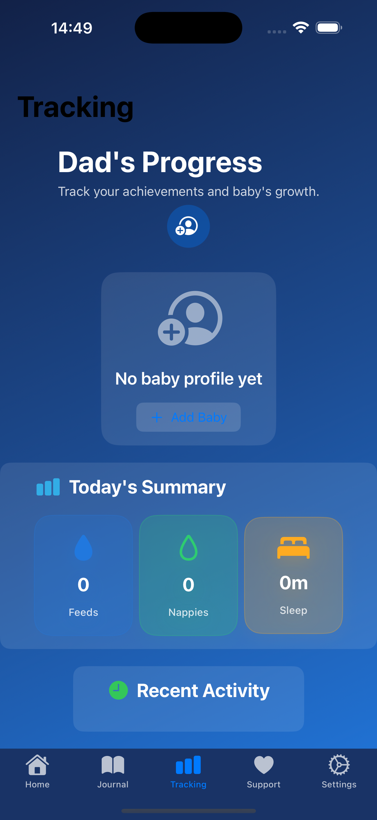 TinySteps Info Hub Screenshot